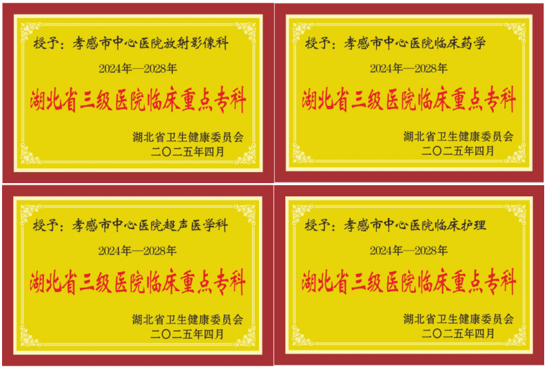 喜报！新增8个、总数36！孝感市中心医院省级临床重点专科建设再突破.docx