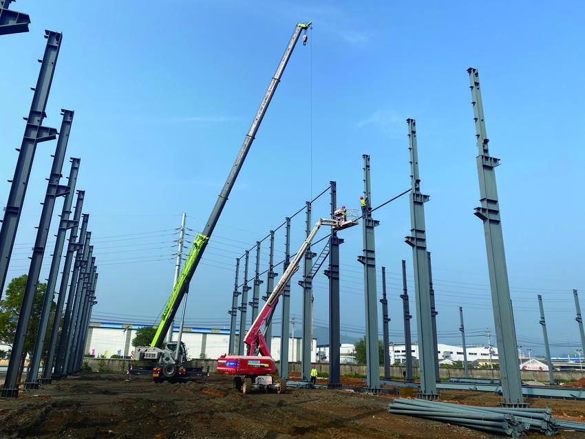 登峰锻造施工现场