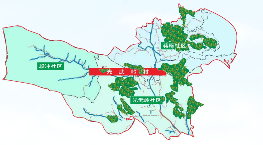 光武岭村油茶种植分布图