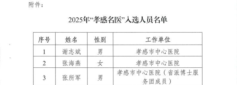 安陆市普爱医院杨幼生荣获2025年度“孝感名医”称号.docx