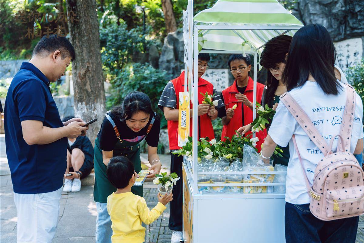 本周末，长沙同步派送栀子花