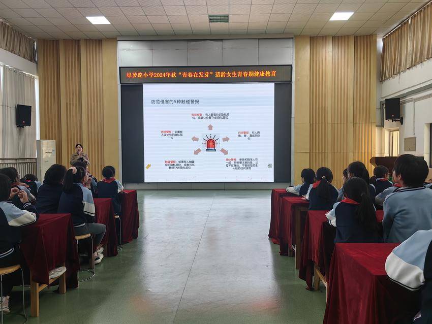 香锦社区联合绿萝路小学开展青春期身心健康教育.doc