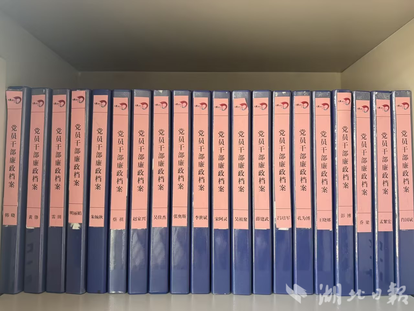 图为部分廉政档案展示