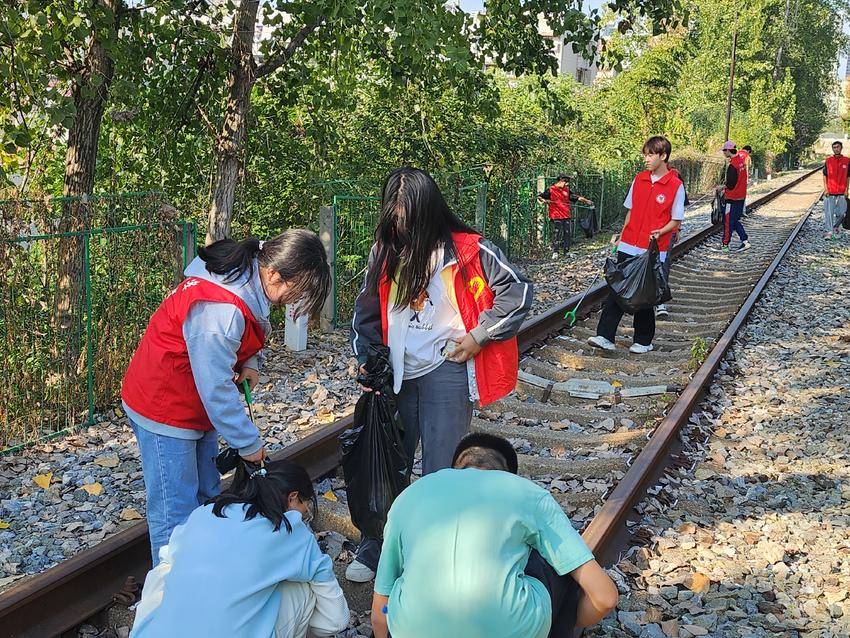 10.31铁路沿线环境整治 共筑清洁美丽“长廊”西陵街道营盘路社区开展铁路沿线环境整治工作.docx