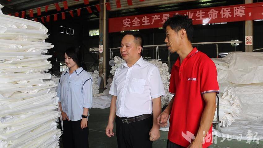 蕲春县漕河镇杨四岭村“两委”走访辖区企业