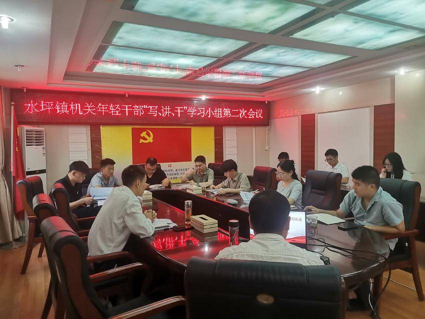 水坪镇召开年轻干部“写、讲、干”学习小组第二次会议.doc