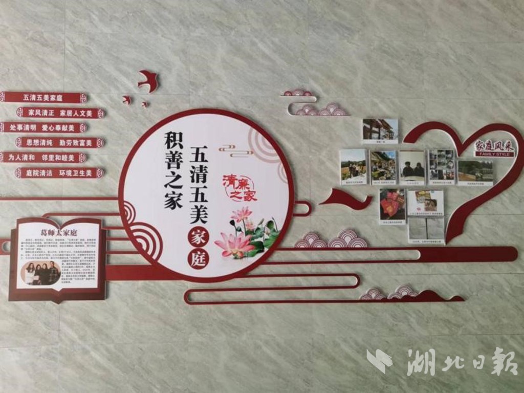 太和街村五清五美家庭荣誉墙