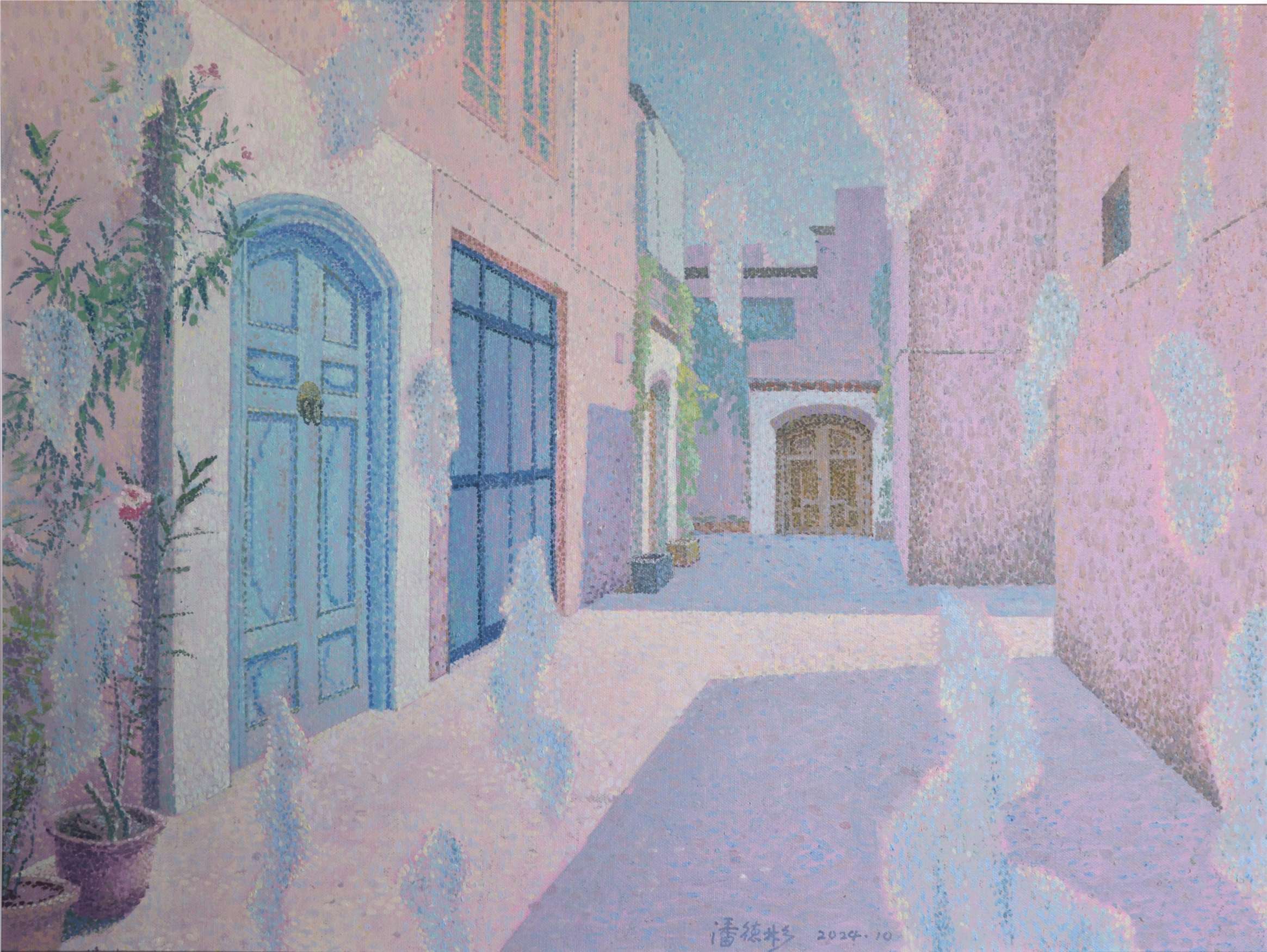 《 迹象-古巷》2024.10油画60X80公分_看图王