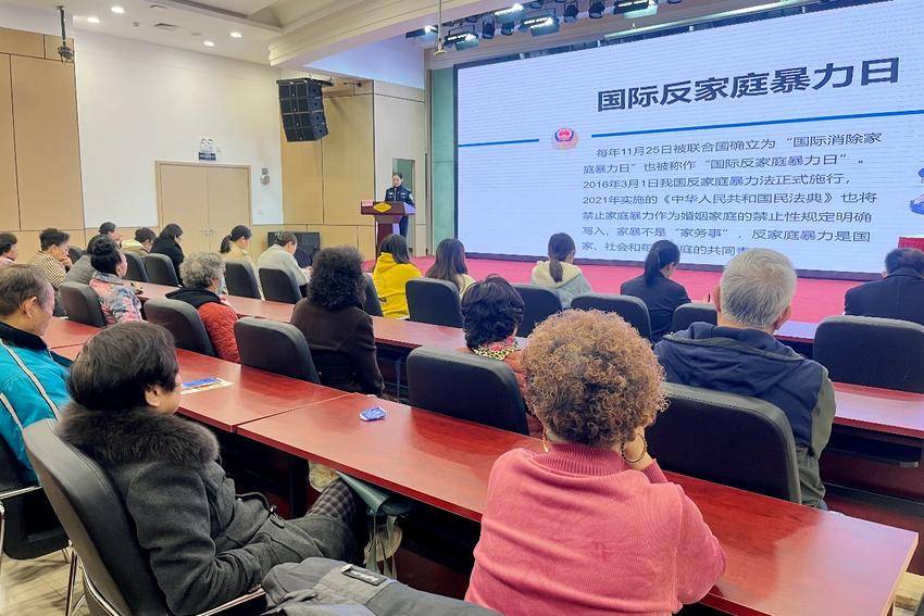 20241122“反对家庭暴力，守护幸福家庭”民警走进社区开展宣讲.docx