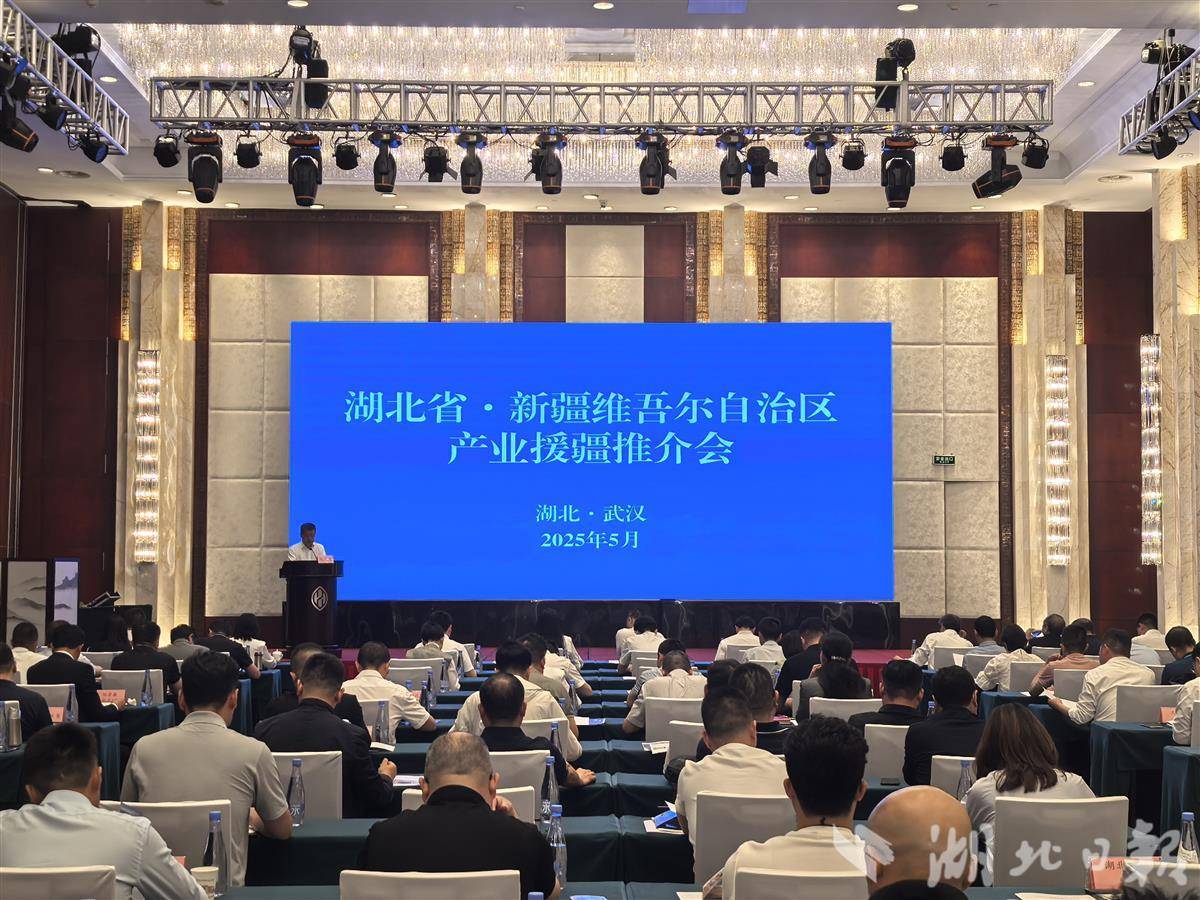 湖北省·新疆维吾尔族自治区产业援疆推介会现场