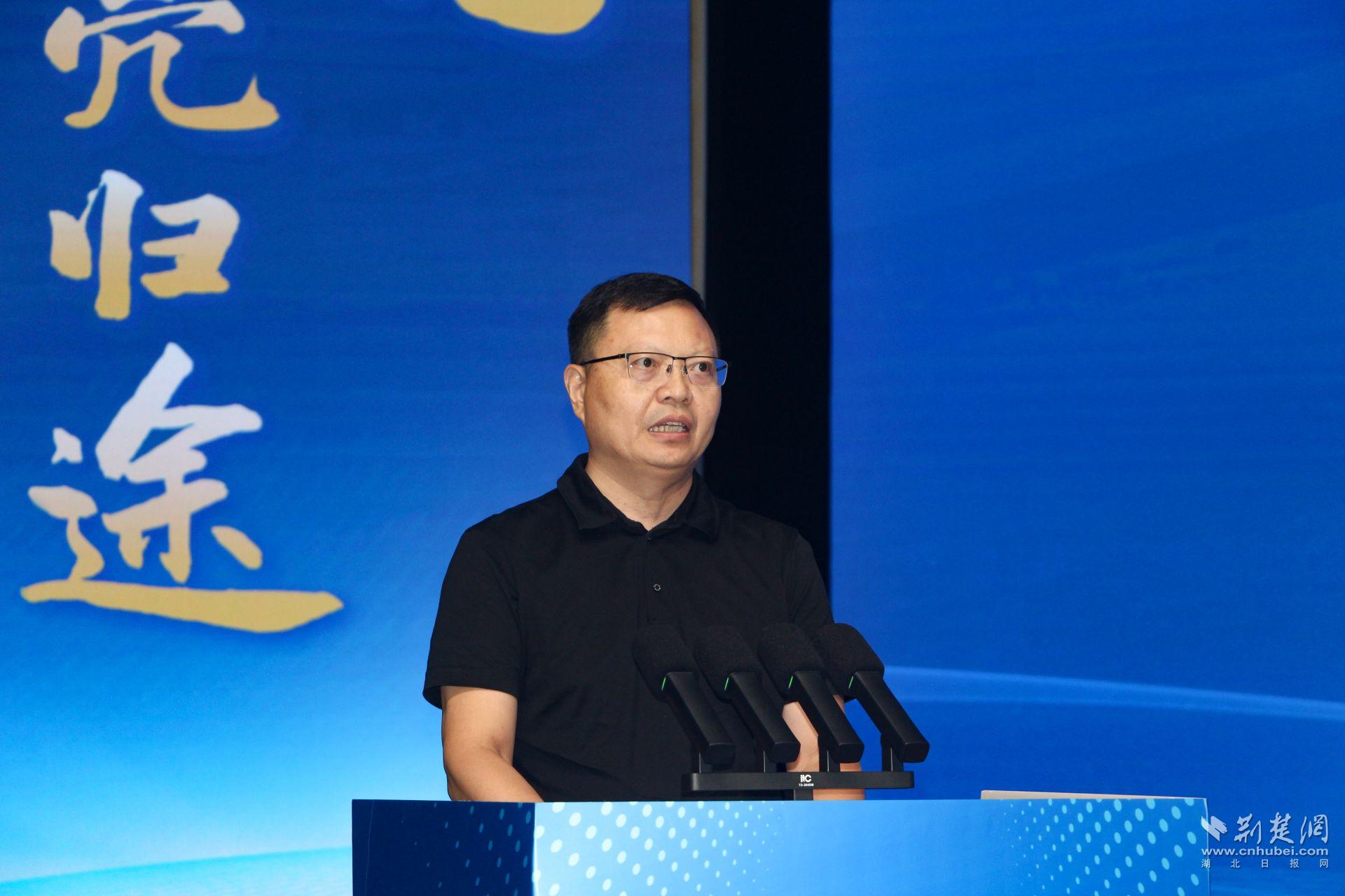 武汉市司法局党委委员、政治（警务）部主任左大文讲话 记者周光洁 摄