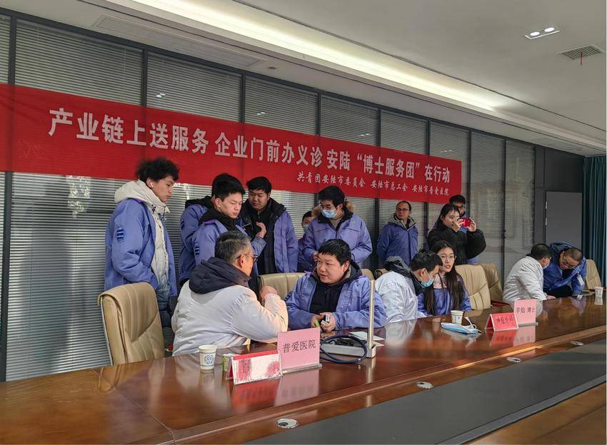 省级博士服务团驻点专家领衔 安陆市普爱医院进企义诊暖人心.docx