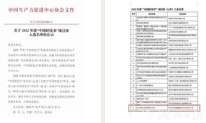 房縣一家科技企業(yè)項(xiàng)目入選“中國好技術(shù)”榜單.docx