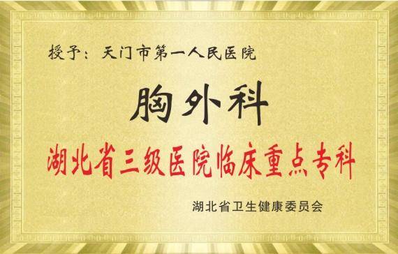 天门一医新晋7个省级临床重点专科.docx