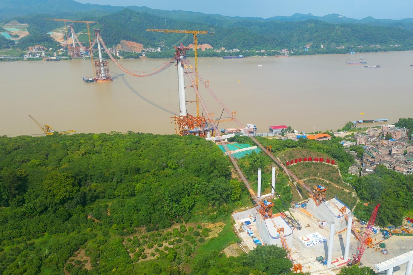 【交通强国】中交二航局苍容浔江大桥猫道架设完成.docx