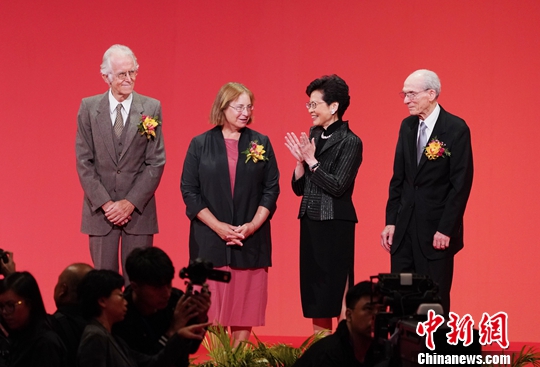 三位科学家获颁2019年度邵逸夫奖