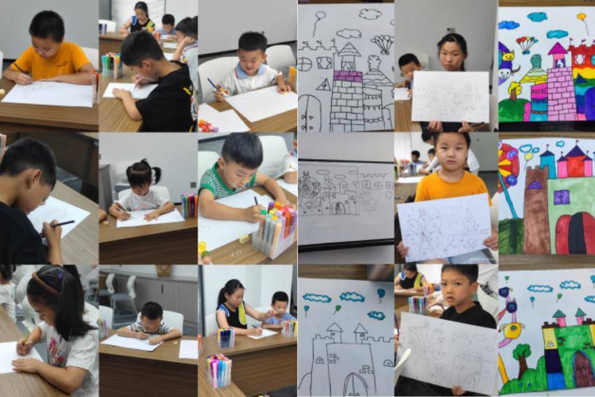儿童绘画公益课堂_社区青少年绘画活动_跃进社区