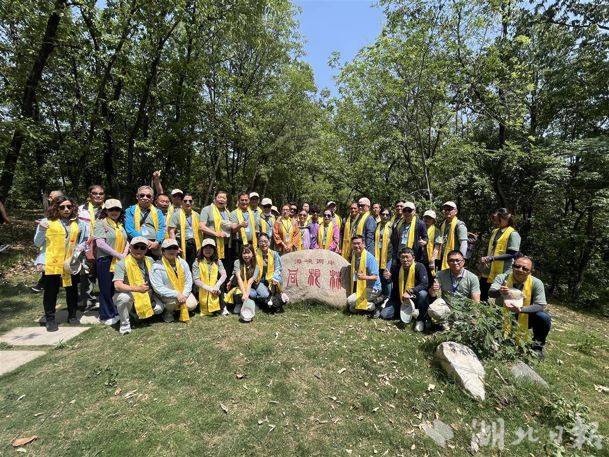 研修班学员在海峡两岸同根林合影留念 湖北日报全媒记者 易雯摄
