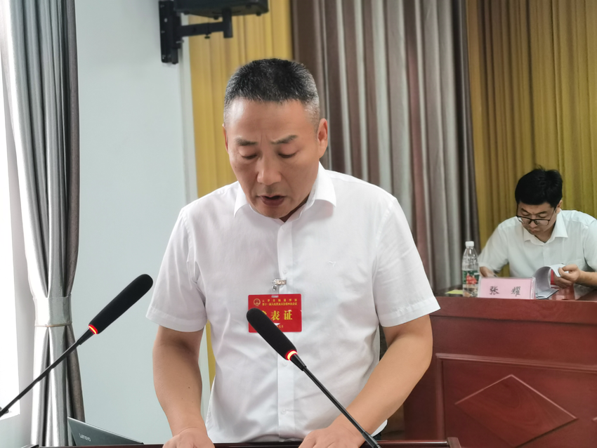 镇党委书记段足清致开幕词