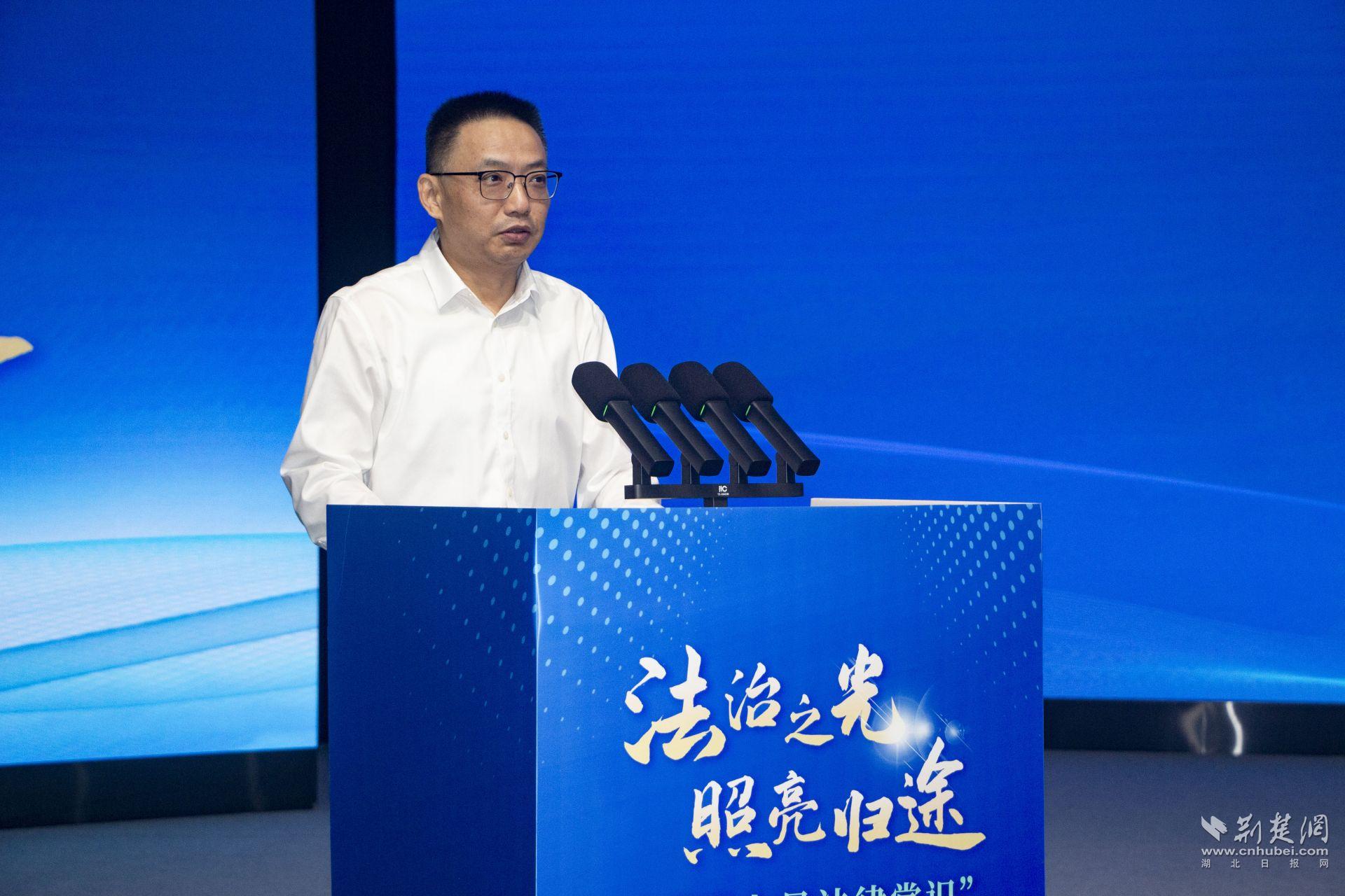 荆楚网（湖北日报网）常务副总经理汪明致辞 记者周光洁 摄