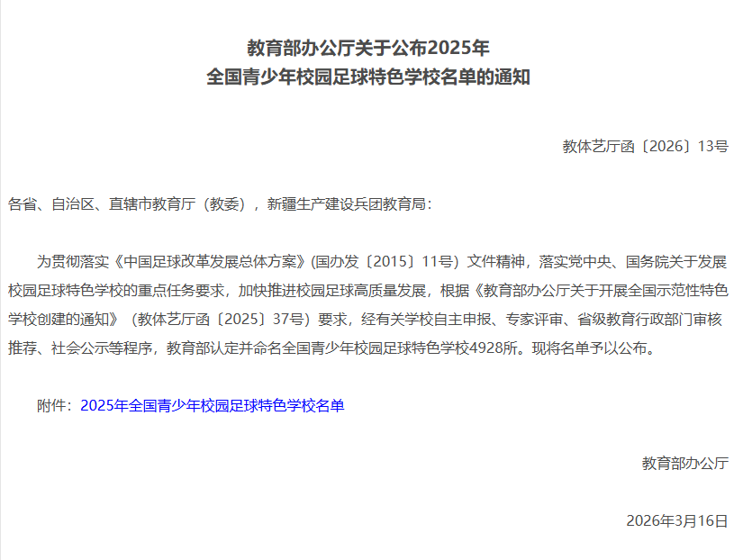 枣阳市中兴学校成功入选全国青少年校园足球特色学校.docx
