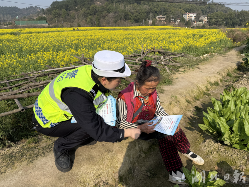 开展交通安全宣传