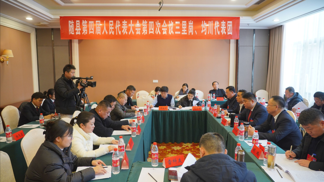 姜辛辛,王成民参加县四届人大四次会议三里岗,均川代表团