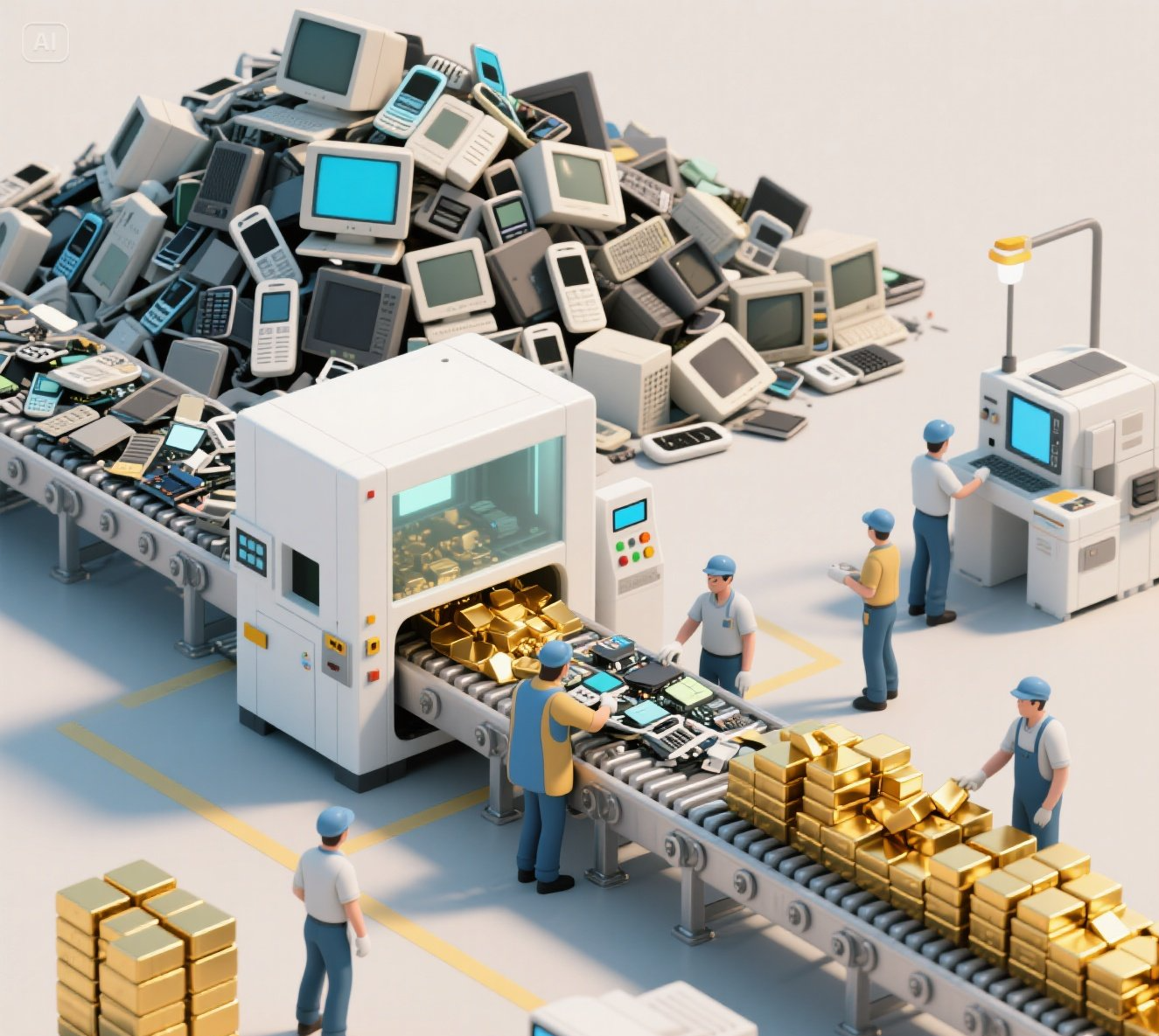 jimeng-2025-06-25-3540-生成一张3D动漫风格的图片,画面的一边,堆成小山手机电脑电视等废旧电子产品, 正....jpeg jimeng-2025-06-25-3540-生成一张3D动漫风格的图片,画面的一边,堆成小山手机电脑电视等废旧电子产品, 正....jpeg