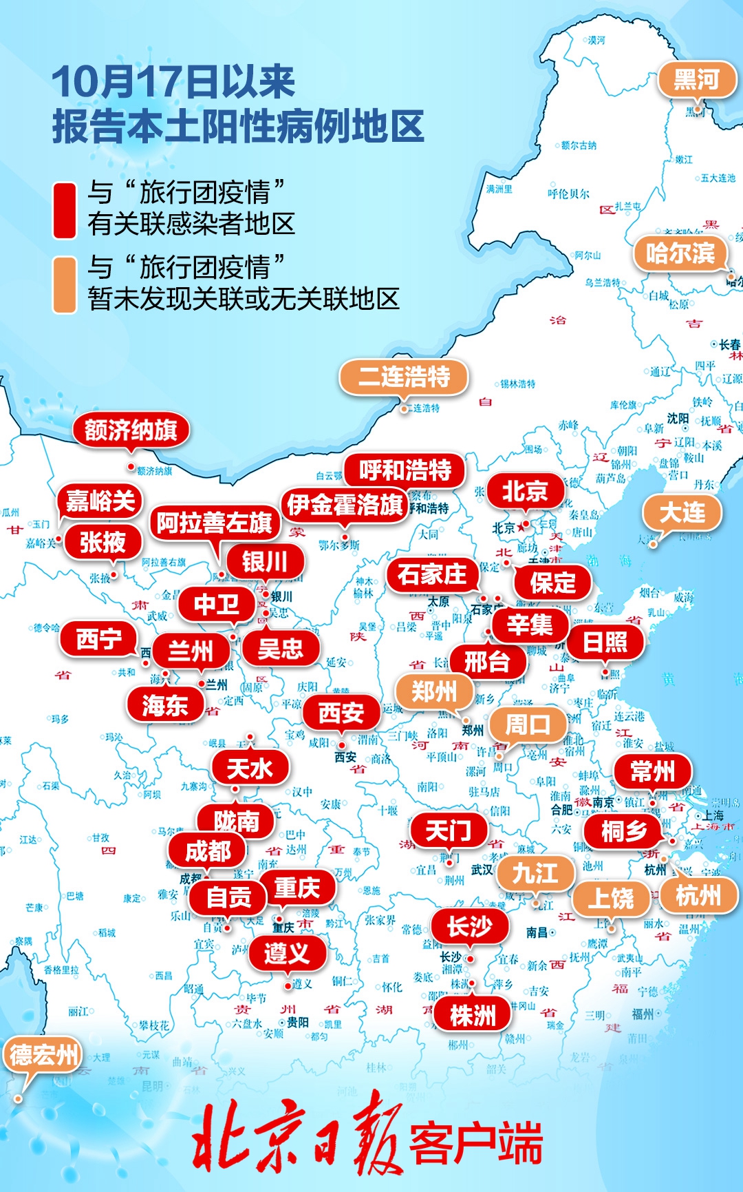 本輪疫情感染者超900人波及20省份44市關係圖更新