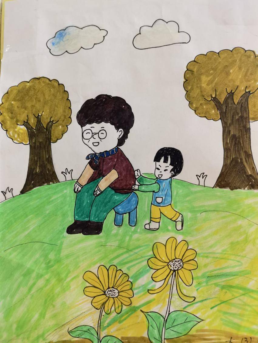 随后,孩子们在老师的引导下,纷纷回忆起爷爷奶奶为他们所做的点点滴滴