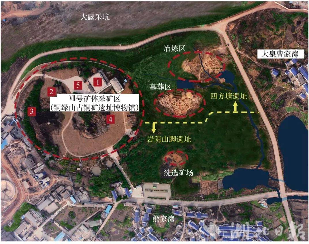 铜绿山Ⅶ号矿体山上山下遗迹关系.png 铜绿山Ⅶ号矿体山上山下遗迹关系.png