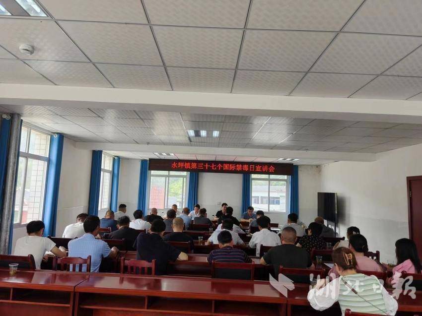 水坪镇开展第37个国际禁毒日宣讲会.docx