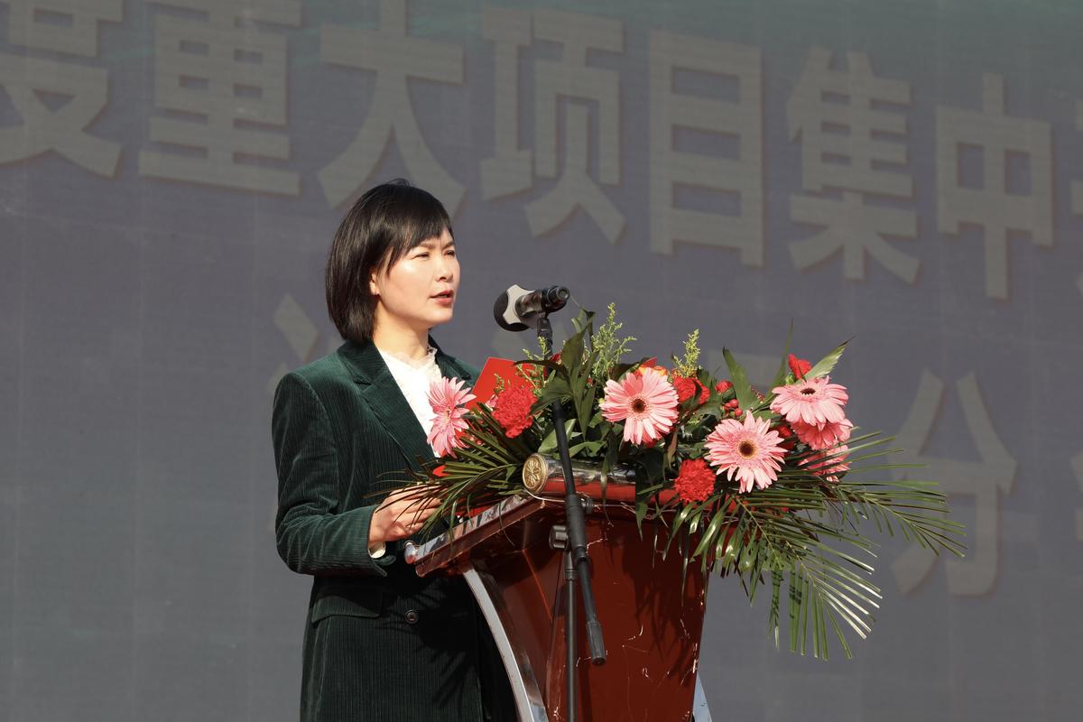 县委书记陈威出席活动并宣布项目开工,县委副书记,县长李莉丽出席活动