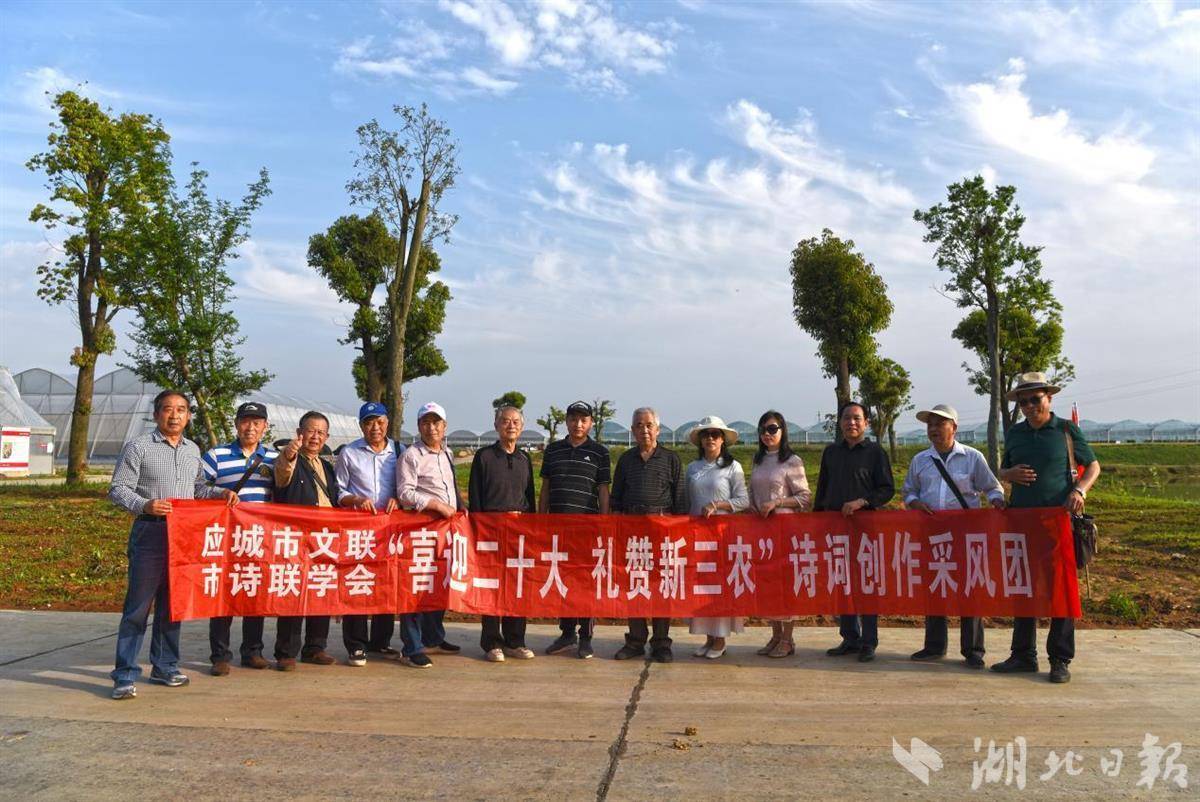 應城市詩詞楹聯學會組織部分詩詞愛好者,走進該市楊嶺鎮,三合鎮等地