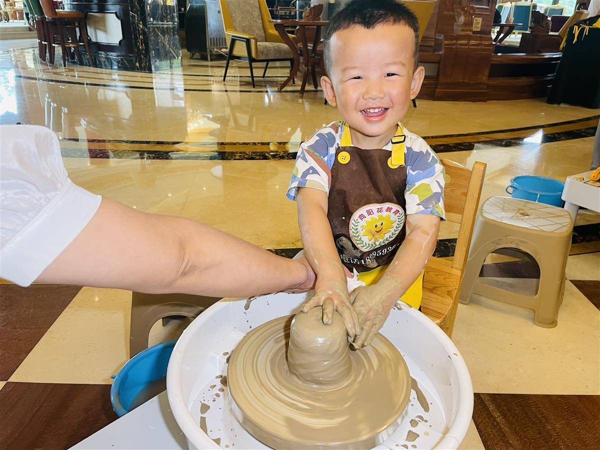 组图陶艺diy亲子多快活