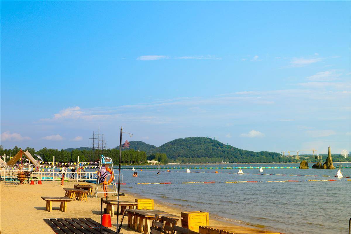 东湖沙滩景区全新开园引进华中首家沙滩实景舞台剧