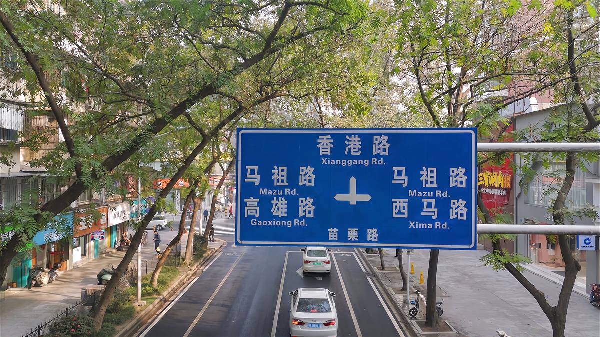 焕新后的苗栗路路面平整，标线清晰，行人车辆通行 有序 (2).jpg