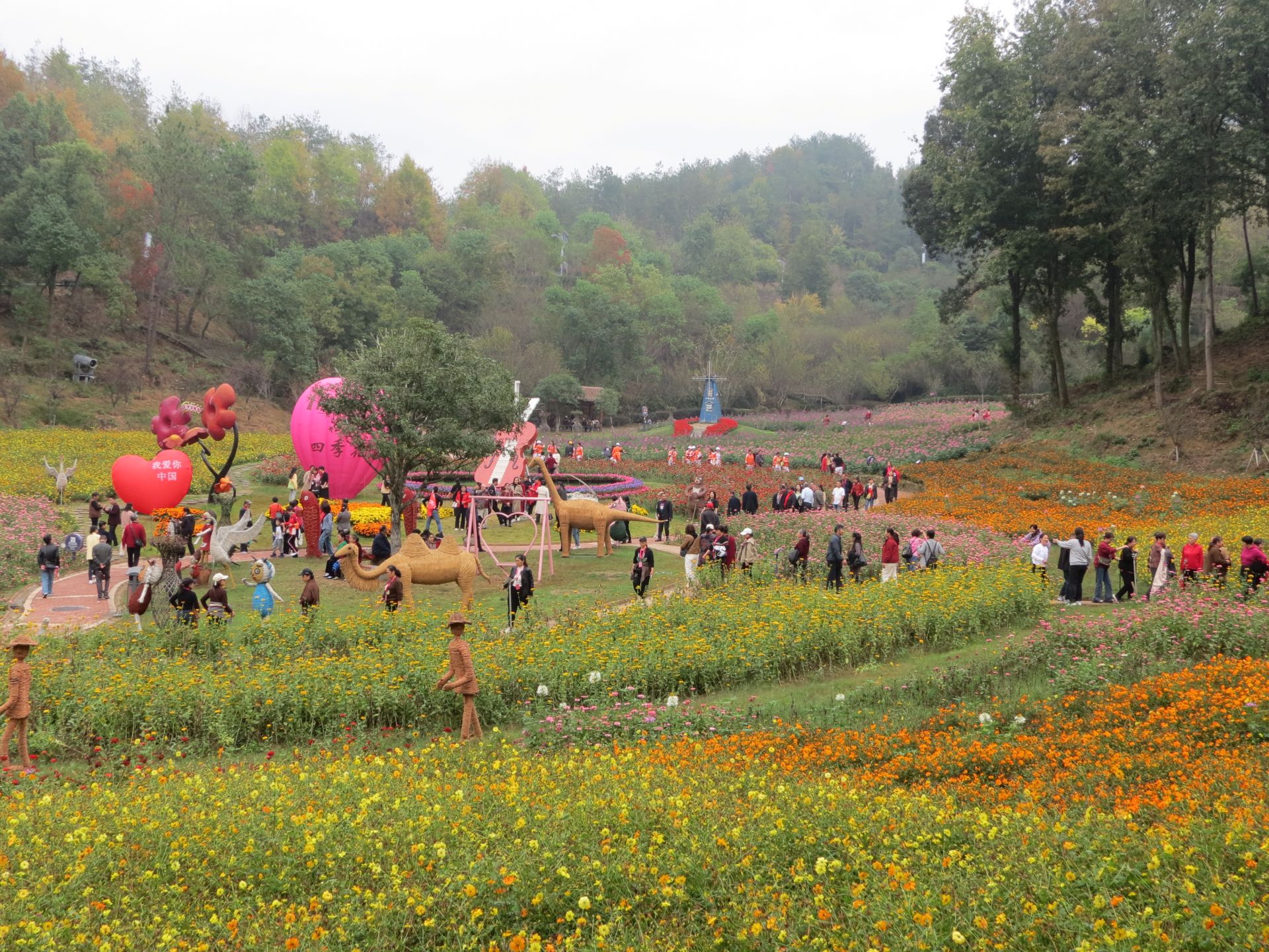 四季花海花似锦 金秋旅游正当时