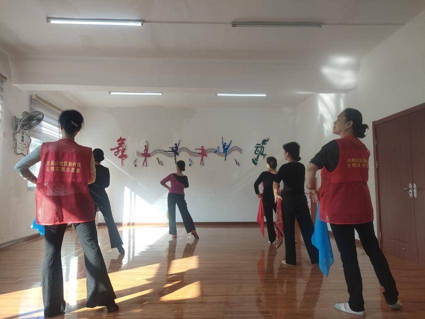 社区舞蹈排练活动