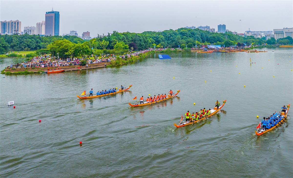龙舟竞渡遗爱湖 - 湖北日报新闻客户端