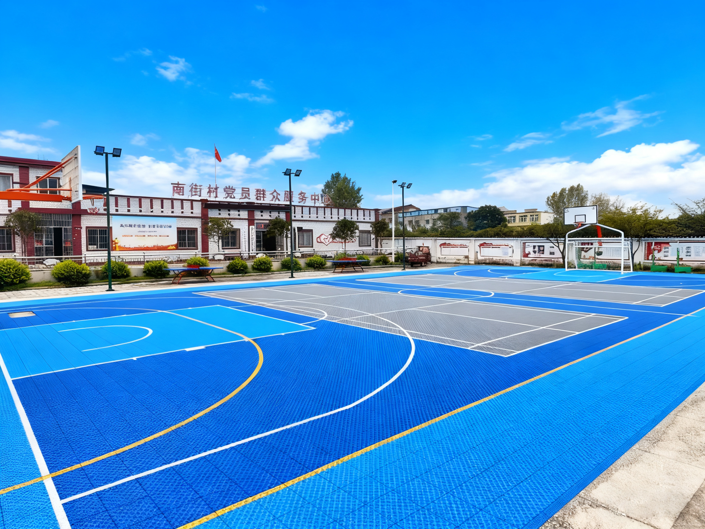 枣阳市太平镇南街村多功能运动场建成 点燃全民健身热情